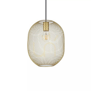 Pendant Light Ideallux NET SP1 D24 Black Gold 24.5 cm 317267 small 1