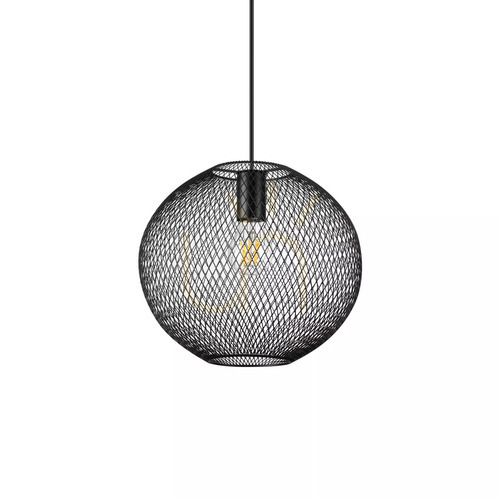 Check Pendant Light Ideallux NET SP1 Black Metal 29.5 cm 313788
