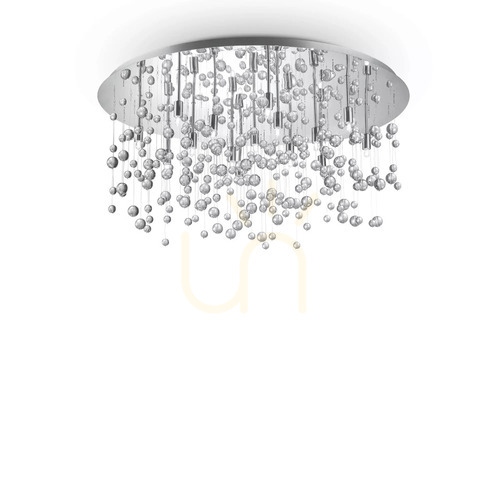Check Plafon sufitowy Ideallux Neve PL15 Cromo chrom 80 cm 15xG9 030784