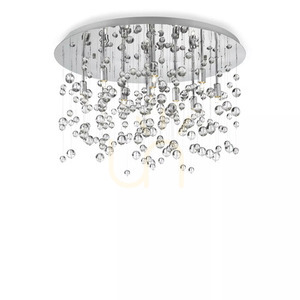Plafon Ideallux Neve PL8 Cromo 022222 8xG9 chrom metal szkło 40,5 cm small 1