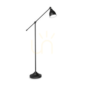 Standing Lamp Ideallux Newton PT1 Black Metal 90 cm 003528 small 0