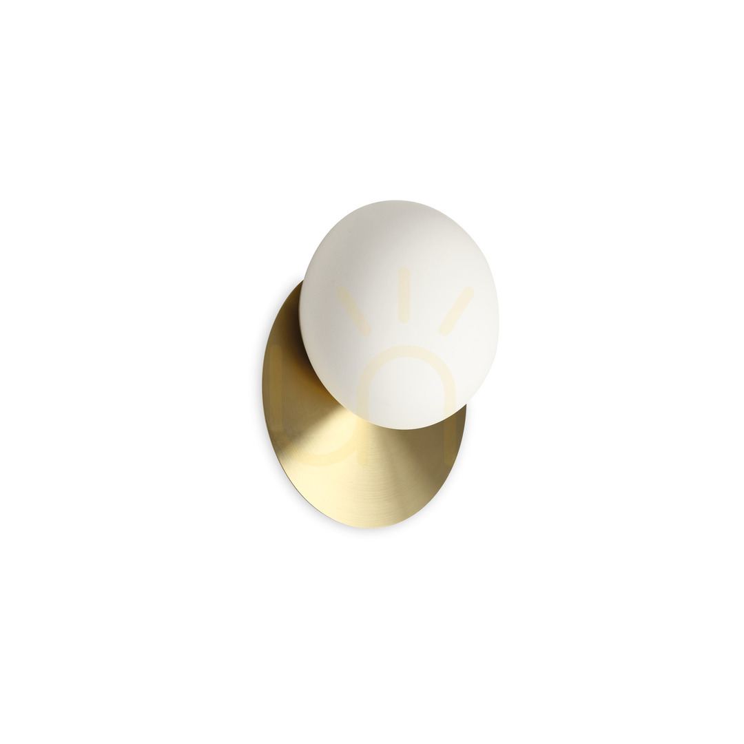 Wall Light Ideallux Ninfea AP1 Brass Glass GX53 20 cm 293646