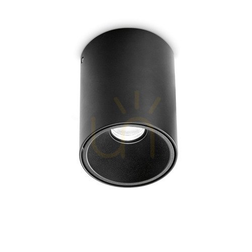 Check Plafon Ideallux NITRO PL Round D10 czarny LED 25W 3000K 322711