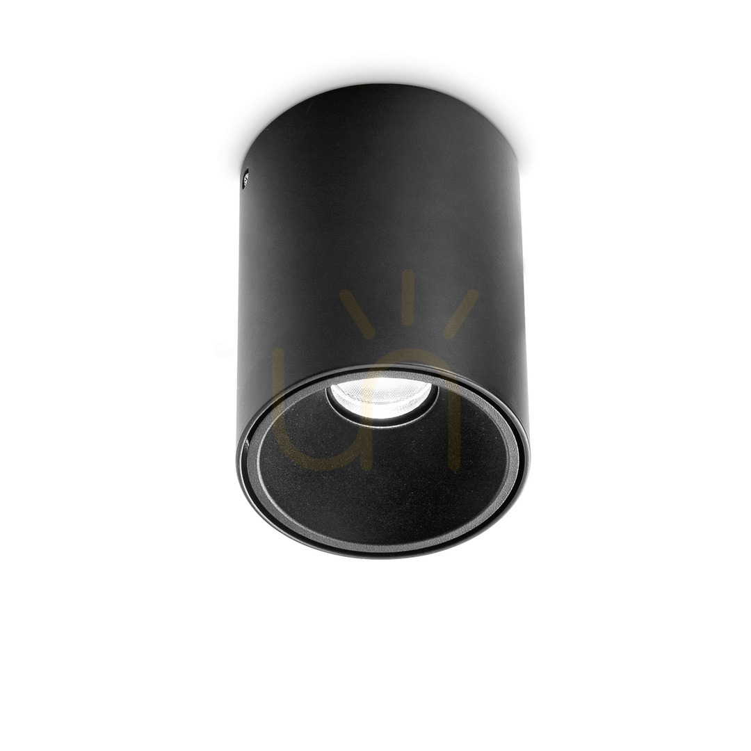 Plafon Ideallux NITRO PL Round D10 czarny LED 25W 3000K 322711