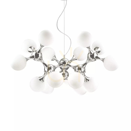 Check Pendant Light Ideallux Nodi SP15 Ottone Brass 105 cm 241012