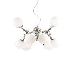 Pendant Light Ideal Lux Nodi SP9 Bianco White 9-Light 80 cm 082059 small 0