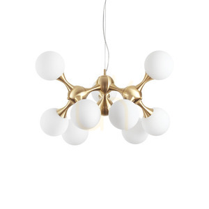 Pendant Light Ideal Lux Nodi SP9 Brass 80 cm 241036 small 0