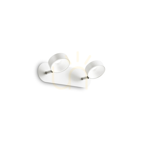Check Wall Light Ideal Lux Oby AP2 White LED 12W 28 cm 196695