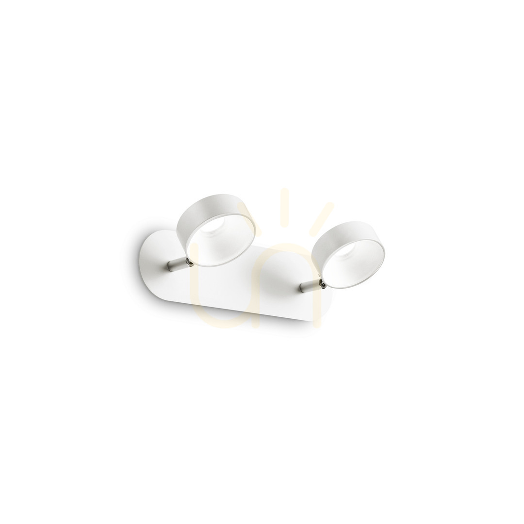 Wall Light Ideal Lux Oby AP2 White LED 12W 28 cm 196695