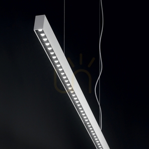 Pendant Light Ideallux OFFICE SP White 112.8 cm LED 30W 3000K 271194 small 2