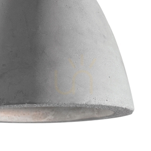 Pendant Light Ideal Lux OIL SP1 Grey Concrete 20.5 cm 129082 small 1