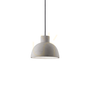 Pendant Light Ideal Lux OIL SP1 Grey Concrete 20.5 cm 129082 small 0