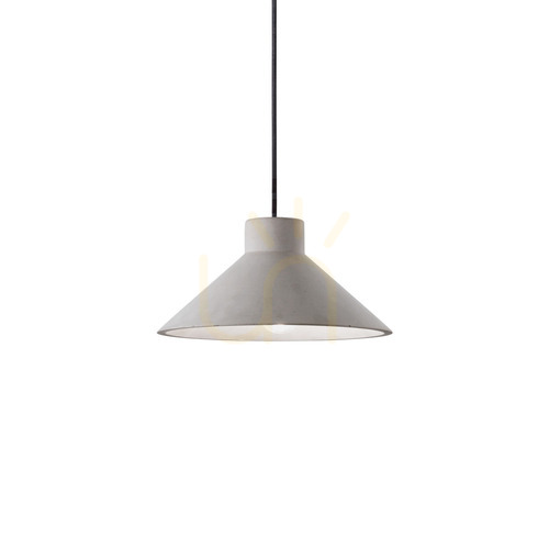 Check Pendant Light Ideallux Oil SP1 Grey Concrete 25 cm 129099