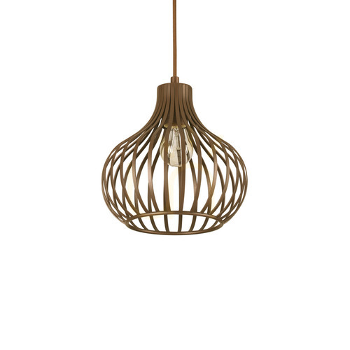 Check Pendant Light Ideallux Onion SP1 D23 Brown Metal E27 205281