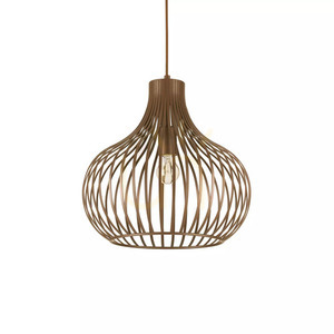 Pendant Light Ideallux Onion SP1 D38 Brown Metal E27 205298 small 1