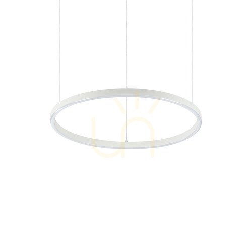 Check Pendant Light Ideallux Oracle Slim Round D50 White 3000K Dimmable 304373