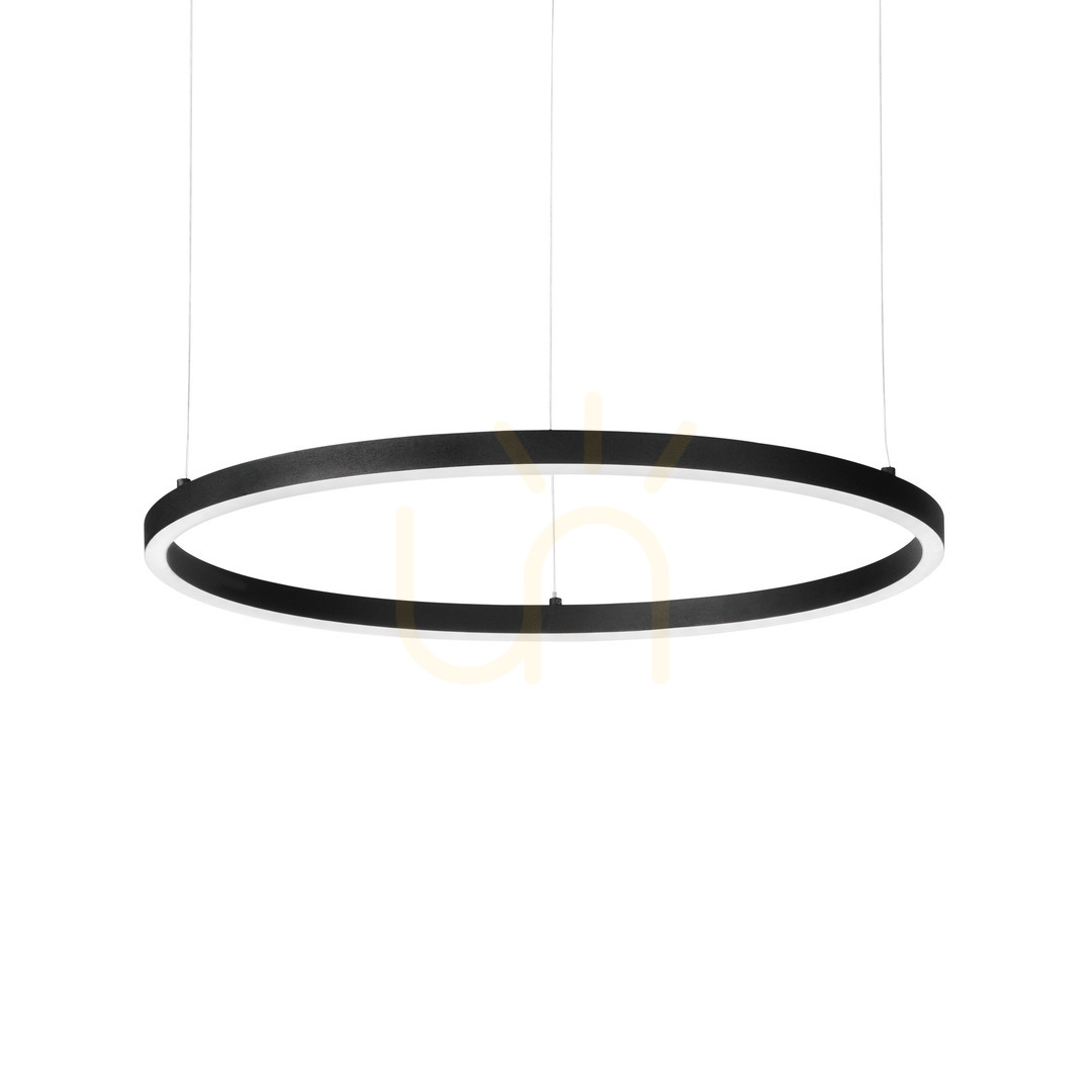 Pendelleuchte Ideallux Oracle Slim D090 Round schwarz LED 3000K DALI 304427