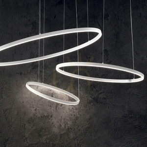 Pendant Light Ideallux Oracle Slim D90 White 4000K LED 269870 small 3