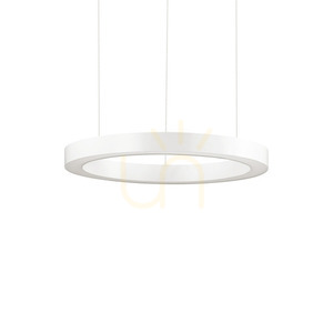 Pendant Light Ideallux Oracle D50 White LED 28W 50 cm 211404 small 0