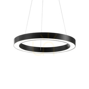 Pendant Light Ideallux Oracle D60 Black LED 33W 60 cm 222103 small 0