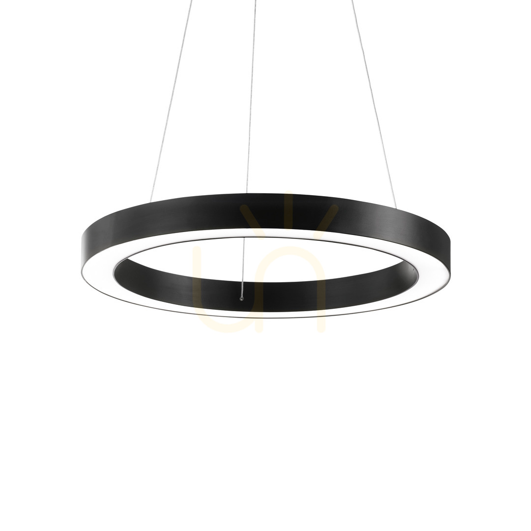 Pendant Light Ideallux Oracle D60 Black LED 33W 60 cm 222103