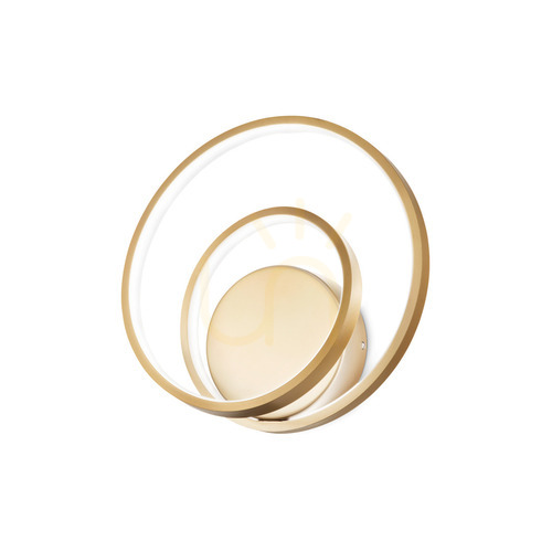 Check Wall Light Ideallux OZ ON-OFF OTTONE Brass 29 cm 26W 3000K 269405