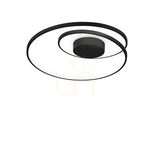 Plafon sufitowy Ideallux OZ Nero czarny LED 47W 3000K 60 cm 269412 small 0