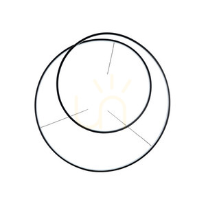 Pendant Light Ideallux OZ D80 DALI Black 80 cm LED 55W 3000K 304588 small 3