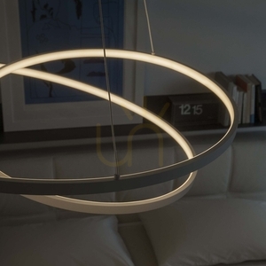 Pendant Light Ideallux OZ SP D80 Brass 80 cm LED 3000K 269467 small 4