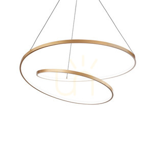 Pendant Light Ideallux OZ SP D80 Brass 80 cm LED 3000K 269467 small 0