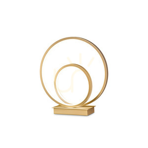 Table Lamp Ideallux OZ Brass LED 22W 3000K Dimmable 28 cm 269498 small 0