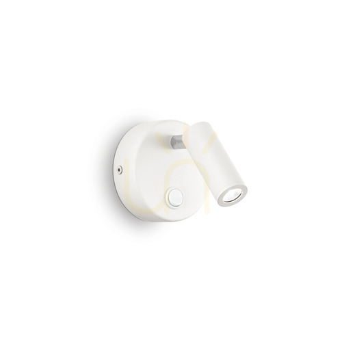 Check Wall Light Ideallux PAGE AP ROUND White LED 3W 142586