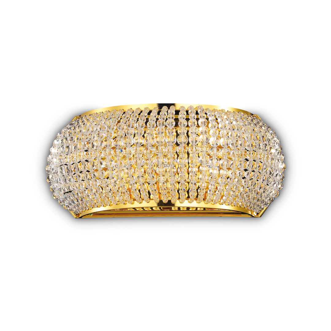 Wall Light Ideal Lux Pasha AP3 Oro Gold Crystal 3xG9 082288
