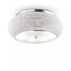 Plafon Ideallux PASHA PL14 ORO złoty kryształowy 65 cm 165004 small 2