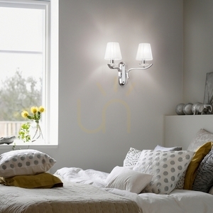 Wall Light Ideallux Pegaso AP2 Bianco White 2-Light 059211 small 1