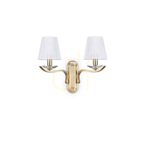 Wall Light Ideallux Pegaso AP2 Brass 2-Light 197708 small 0