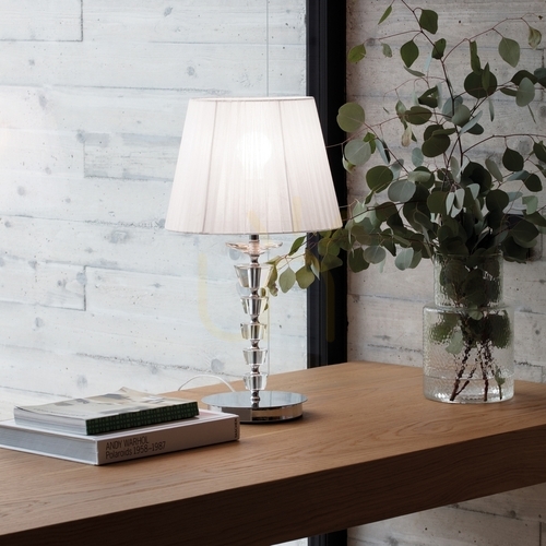 Check Table Lamp Ideallux Pegaso TL1 Small Brass 197753