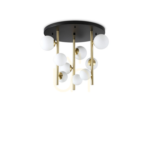 Check Plafon sufitowy Ideal Lux PERLAGE PL9 BIANCO biały 50 cm 328423