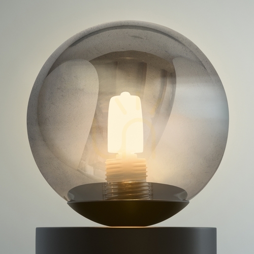 Check Table Lamp Ideallux Perlage TL1 Bianco White Glass Metal 292458