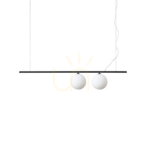 Pendant Light Ideallux Perline SP2 Nero Black 2-Light G9 306995 small 0