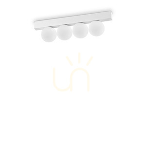 Plafon Ideallux Binomio 328232 biały LED 12W 4-punktowy 30,9 cm small 0