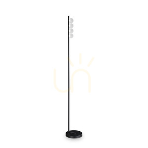 Standing Lamp Ideallux Binomio 313313 Black Metal Glass LED 155 cm small 0