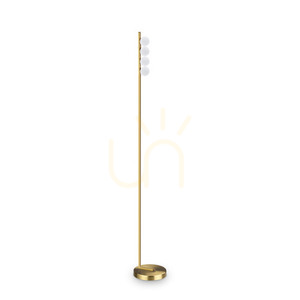 Standing Lamp Ideallux Binomio PT4 Brass Glass LED 155 cm 328324 small 0