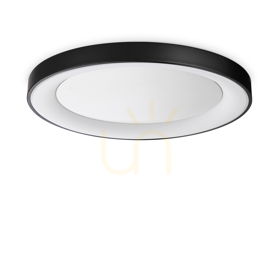 Plafon sufitowy Ideallux Planet PL D60 Nero czarny LED 29W 60 cm 312361