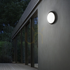 Outdoor Wall Lamp Ideallux Polar AP1 White 30 cm Resin E27 096667 small 2