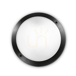 Outdoor Wall Lamp Ideallux Polar AP1 Black 30 cm E27 096674 small 0