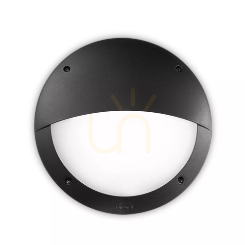 Check Outdoor Wall Lamp Ideallux Polar AP1 Black 30 cm Resin 096698