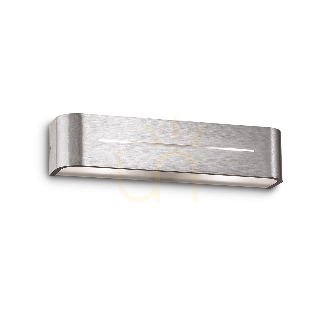Wall Light Ideallux POSTA AP2 Aluminum 36 cm 009940