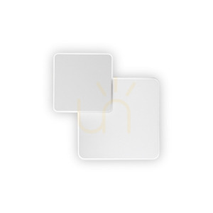 Wall Light Ideallux Pouche AP Square White LED 25cm 259352 small 0