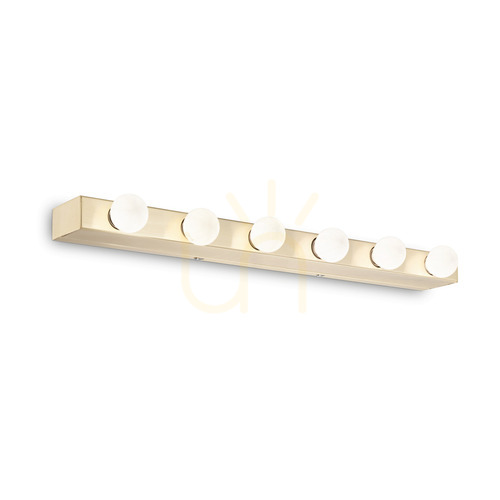 Check Wall Light Ideallux Prive AP6 Brass Metal 60.5 cm 179681